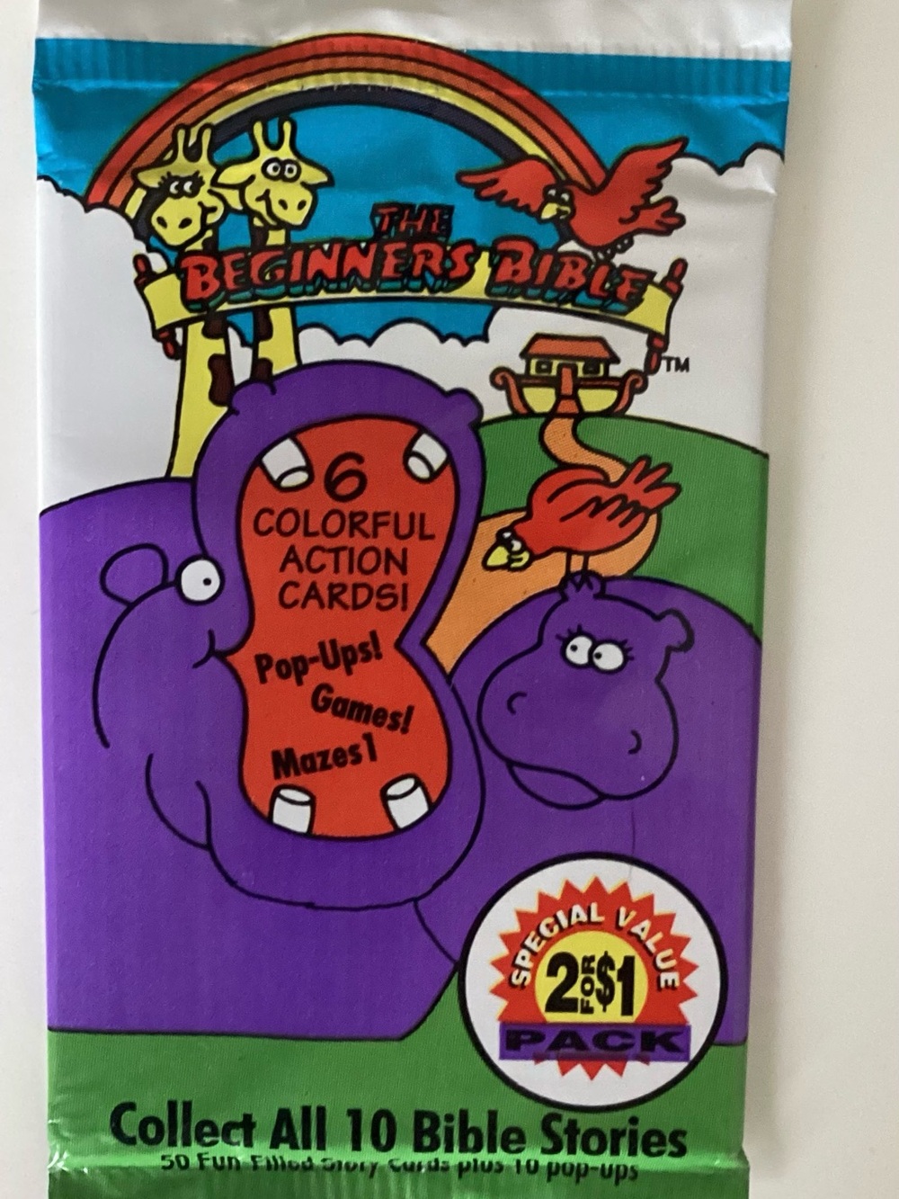 The Beginners Bible vintage trading cards 12 packs sealed